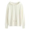 Women's Slim Fit Hooded Wool Cardigan Sweater - Knitted Long Sleeve Versatile Pullover Base Layer