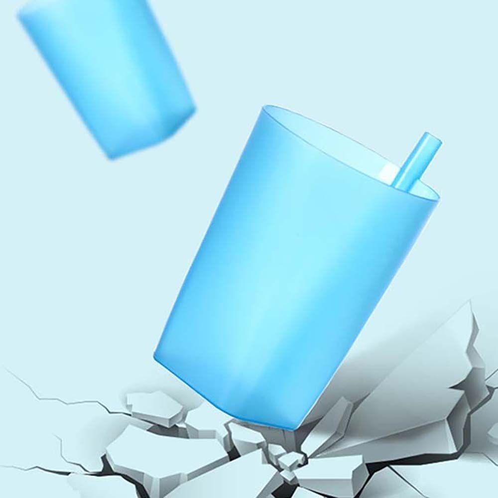 Simplicity Beverage Cup Lidless Drink Cup Creative Straw Drinkware