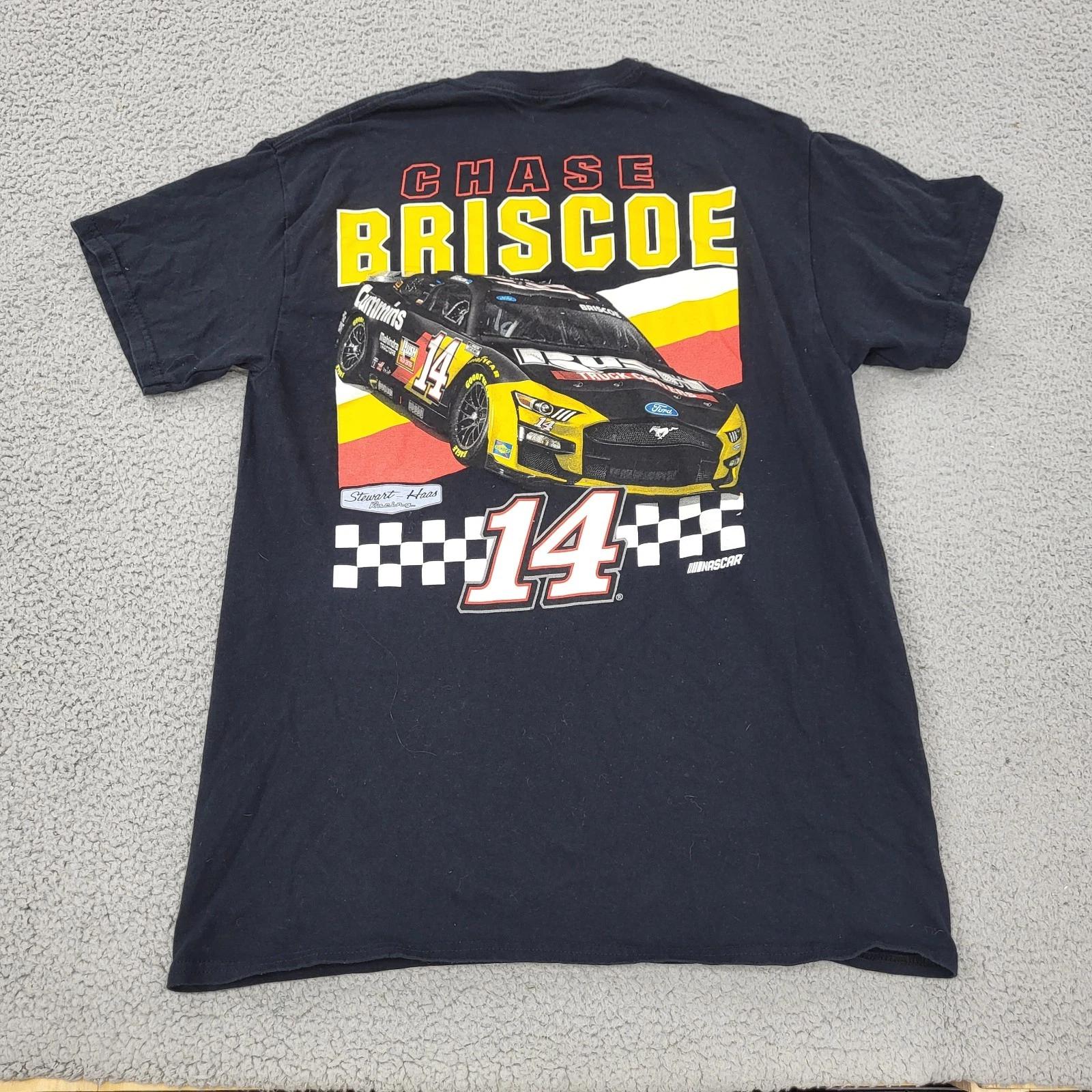 Stewart-Haas Racing NASCAR Chase Briscoe #14 Shirt Mens Medium Black Graphic 3XL