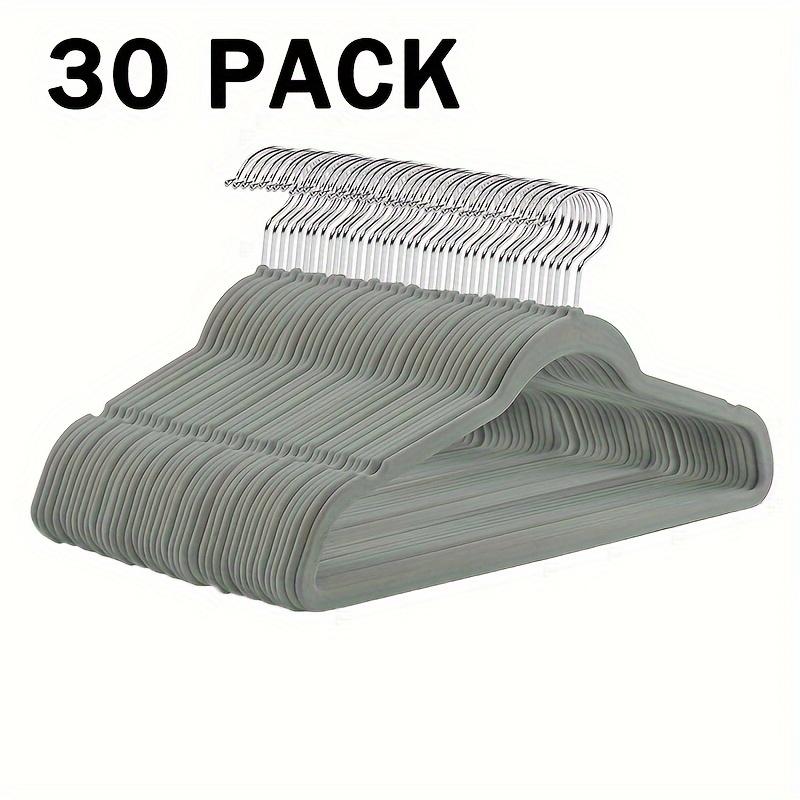 

Velvet Hanger Set with Heavy-Duty Non-Slip Grip – Space-Efficient Design for Coats, Pants, and Dresses – & Shop Essential W 30 PACK сірий колір