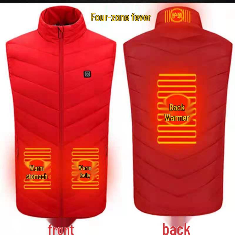 Men's USB-Charged Multi-Zone Intelligent Heating Vest - Constant Temperature