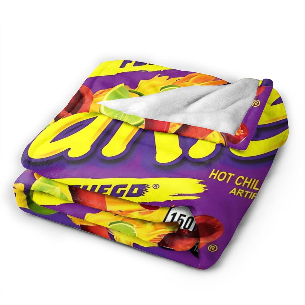 Κουβέρτα Takis Chili Chips Ζεστή Πρωτότυπη Βελούδινη Κλινοσκεπάσματα για Εξωτερική Διακοσμητική Φανελένια Κουβέρτα Κάλυμμα Κρεβατιού