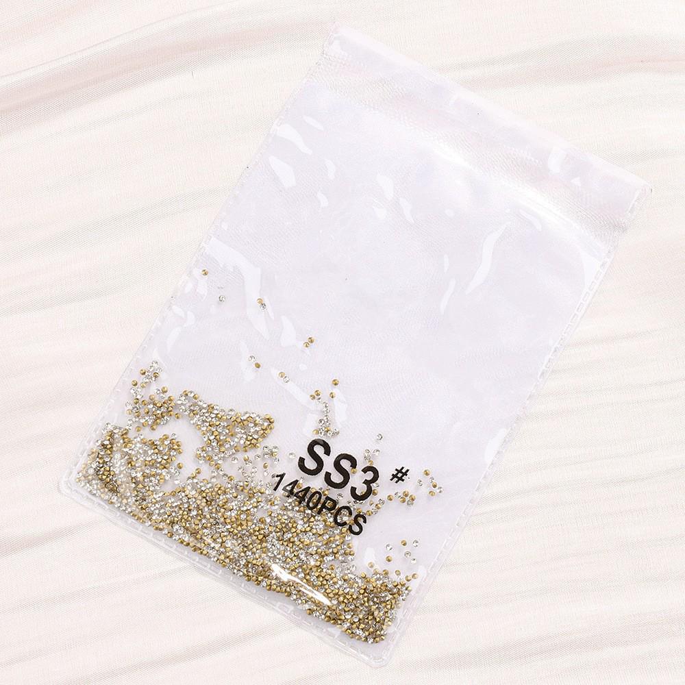 

Champagne Pointed Glass Rhinestones for Nail Art - 1440 Pieces Wearable Accessories