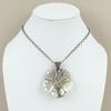 Mother Of Pearl Handmade Copper Wire Wrap Jewelry Pendant 2.48" Q0r26