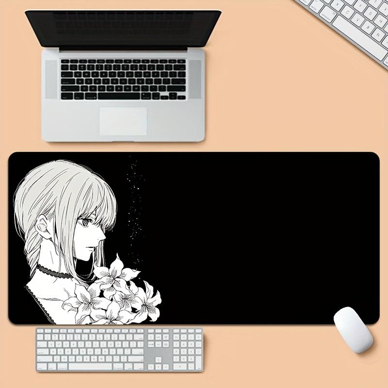 Large anime girl mouse pad x3MM non-slip durable office gaming desk mat PC laptop gift desktop accessories for gamers