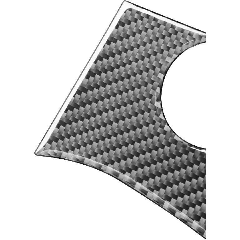 Real Soft Carbon Fiber Car Ignition Lock Panel Engine Start Stop Switch Cover Trim Sticker Auto Interior Accessories Compatible with Toyota