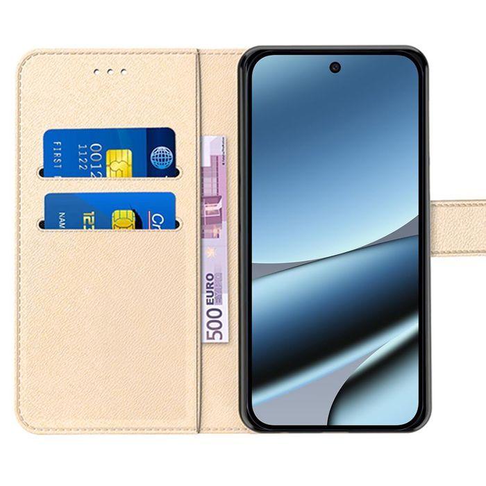 Coque de Protection - E.F.Connection - pour Google Pixel 10 Pro XL - Antichoc Synthécuir Doré