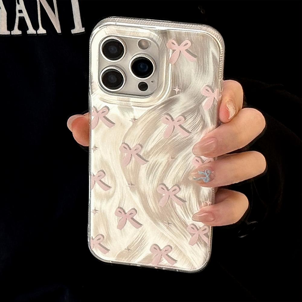 Dopamine-enhanced colorful bow case for iPhone 17 Pro Max, compatible with Apple iPhone 16, high-quality protective case