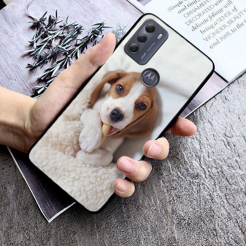 Beagle Dog Phone Case for Motorola Moto EDGE 20pro EDGE 20lite E6 E7 Cover G STYLUS GPLAY GPOWER G 5G PLUS G30 G100 Funda Coque