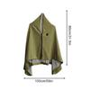 Heated Blanket Shawl 3 Levels Electric Heated Shawl With Zipper Electric Warm Blanket For Camping Office Outdoor Travel Bedroom