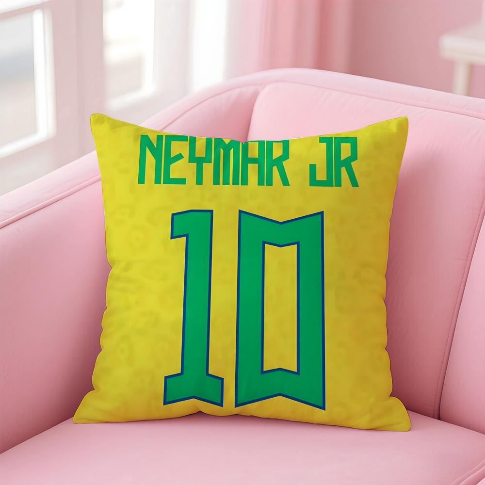 NJR NNNeymar Cushion Cover Pillowcase Short Plush Invisible zipper Room Sofa Cushion Cover