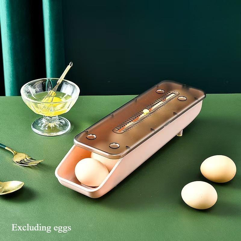 

Kitchen Creative Multifunctional Stackable Egg Box Refrigerator Fresh-keeping Storage Box Convenient Home Storage зелёный