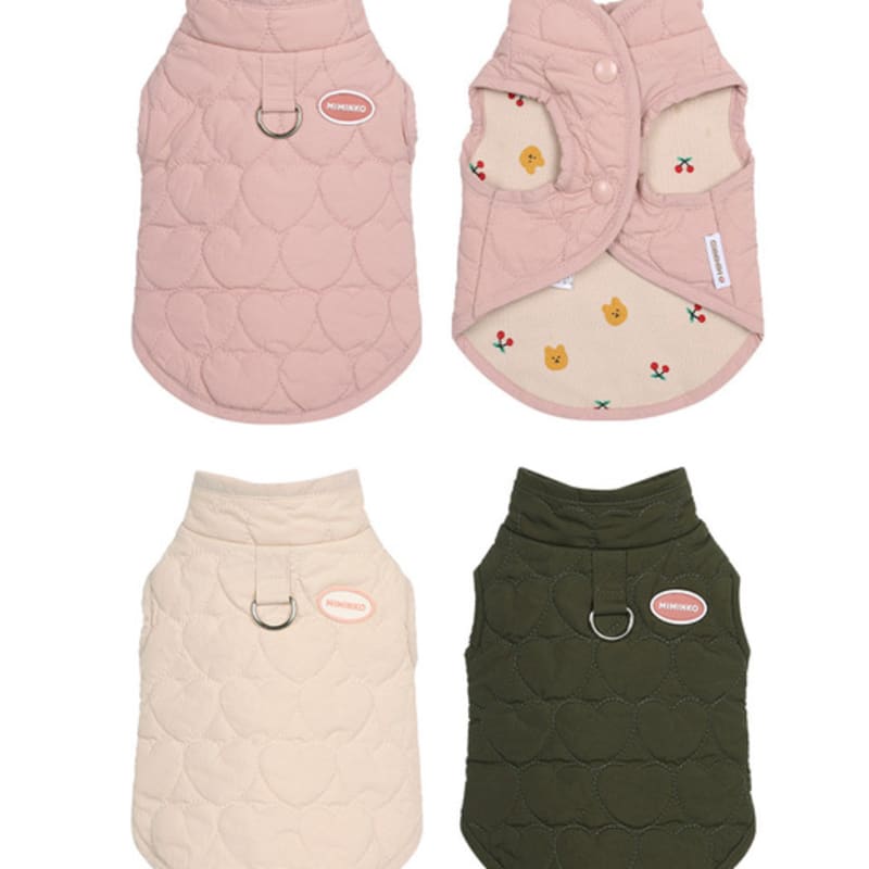 MIMINKO Heart-Nubim Lightweight Padded Vest [DD3WV0110]