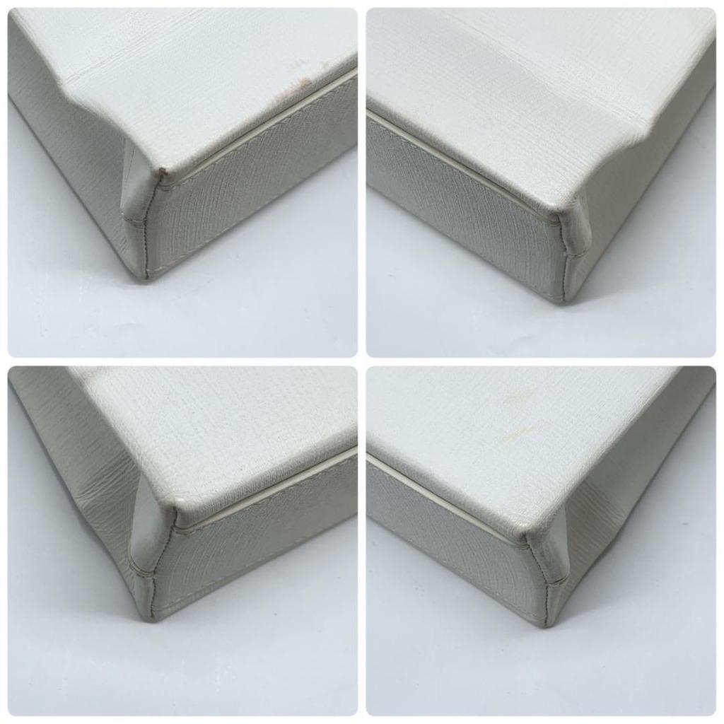 BALENCIAGA Aoyama Limited Shopping Tote Bag XXS Handbag Shoulder Calfskin Leather White Black 2WAY Logo Print Unisex Women's Men's