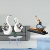 Swan Figurines And Ballerina Girls Statue for Living Room Decor Table Centerpiece Fireplace