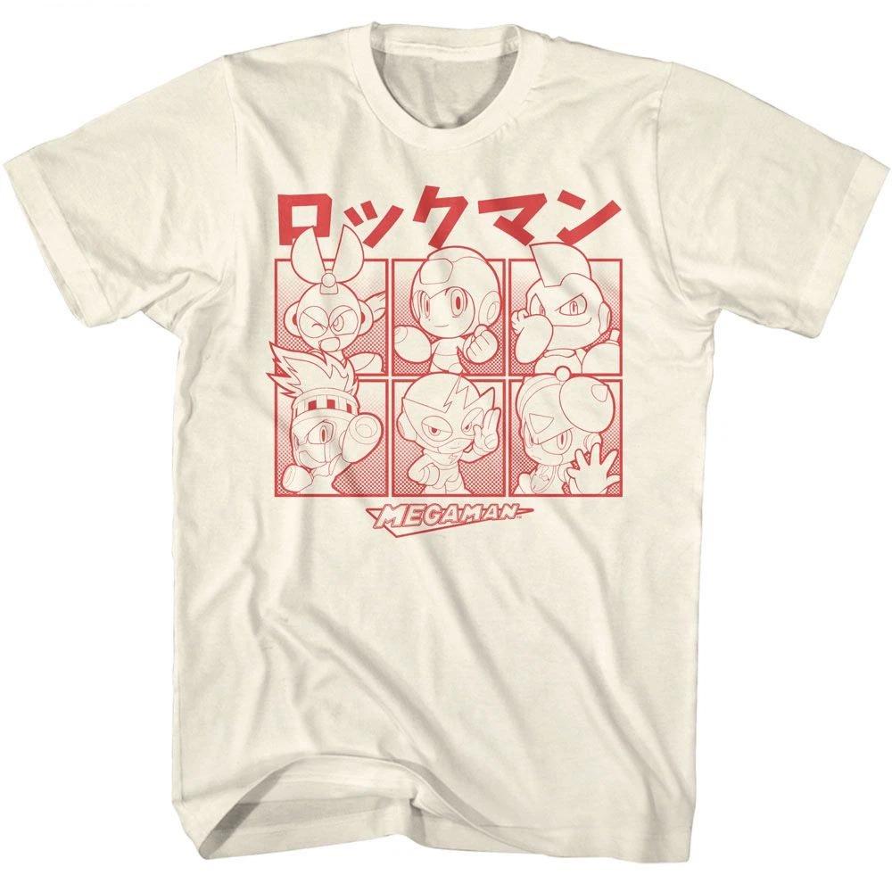 Mega Man Halftone Boxes Natural Gaming Children s T-shirt 110