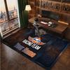 Gulf Personalized Crystal Velvet Carpet, Customized Name Text Soft Anti‑Slip Rug for Living Room Bedroom