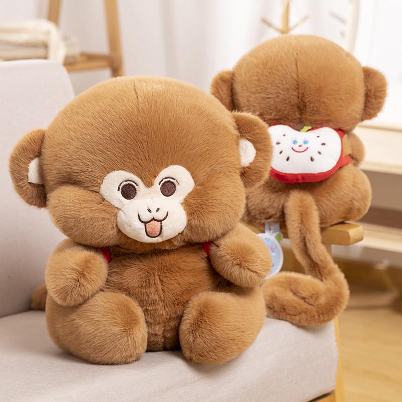 Monkey Cuddly Endearing Stuffed Animal With Long Fur Perfect For Kids Toy Plush