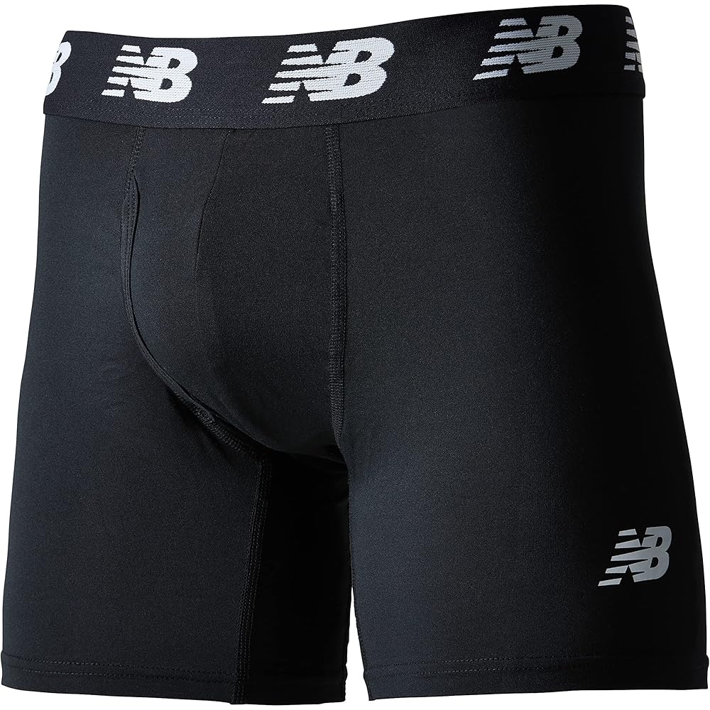 New Balance Premium Boxer Briefs 6 Inch Front Opening Quick Dry 3 Pack