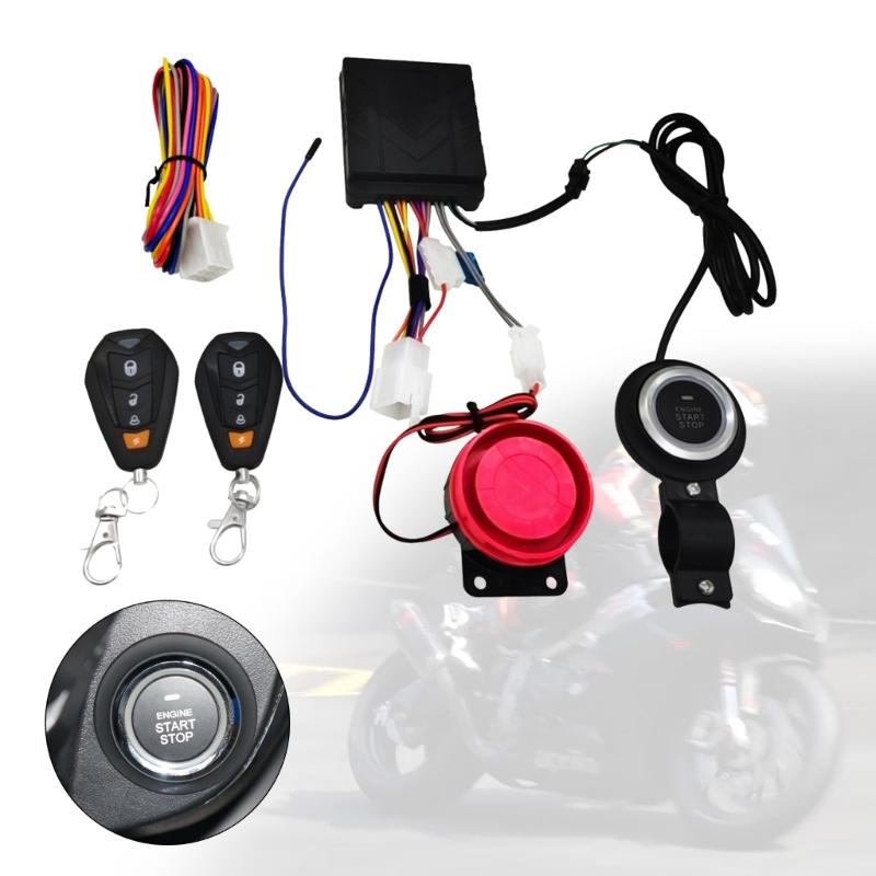 Intelligent Control Motorcycle Alarm Remote Start Keyless Mobile APP Control System Electric Engine Lock Motorbike-Siren