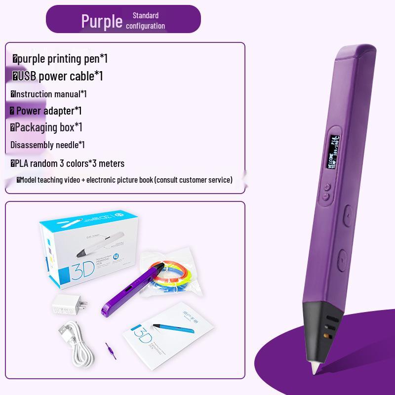 Mu Zi 3D Printing Pen - High-Temperature Stereo Painting Pen RP800A for Children's Creative Education by MYNT3D