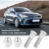 2 Set Wheel Stud Bolt Kit,M12X1.5 Wheel Bolts & Wheel Lug Nuts OEM#52950-14140,52950-M1000 For Front/Rear Wheel,Compatible With Hyundai Santa Fe
