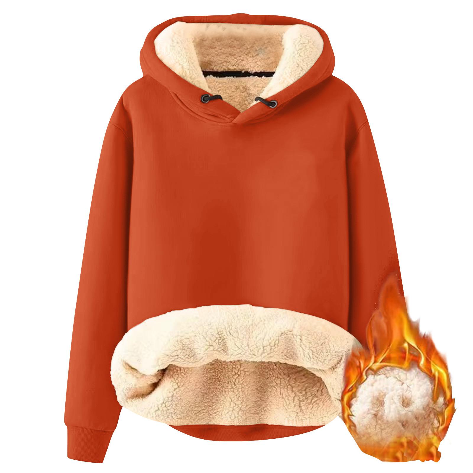 

Женская мода с капюшоном сплошной цвет толстовка с мягкой подкладкой утолщенный теплый свободный пуловер толстовка XXL шафрановый