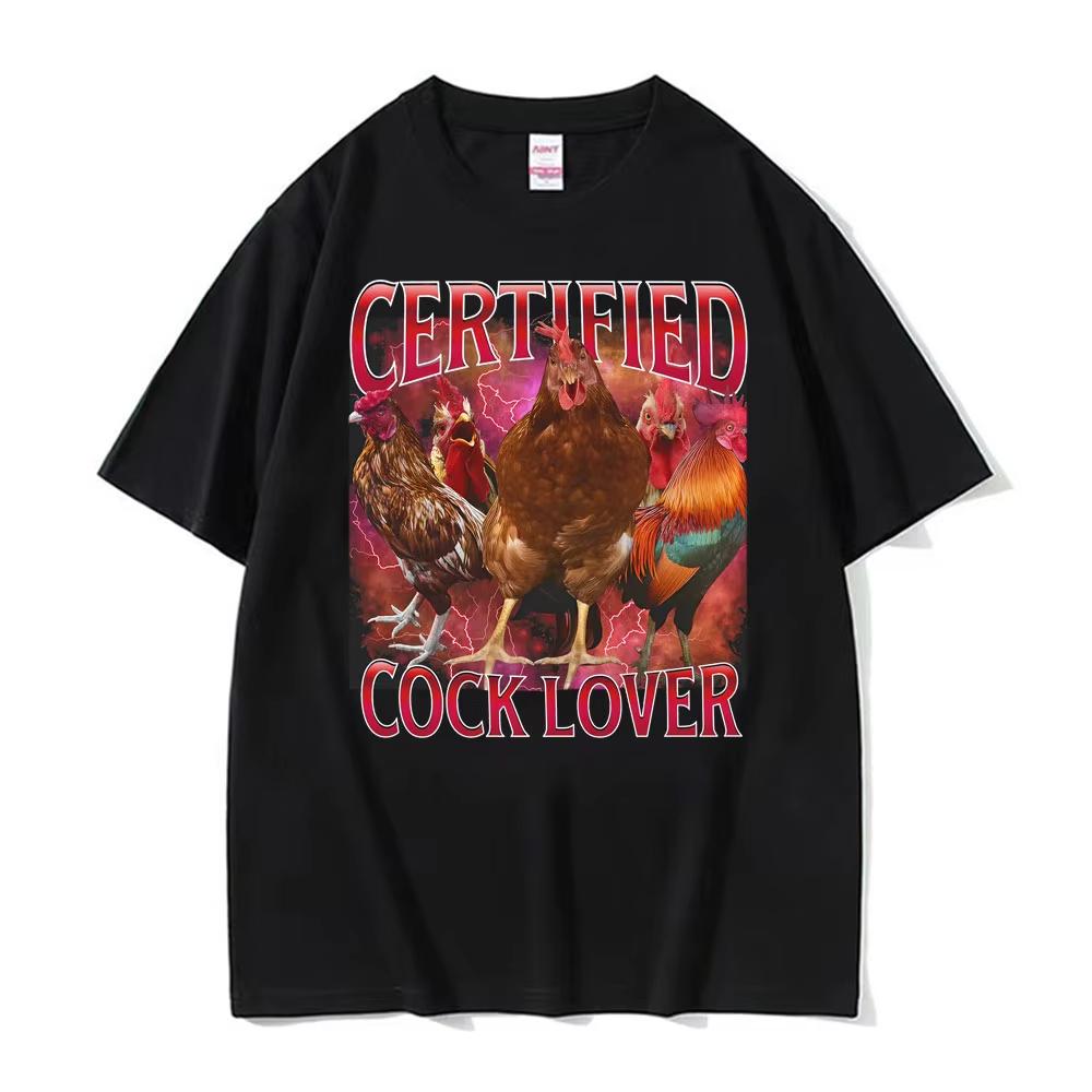

Funny Meme 90s Certified Cock Lover Merch T Shirts Women Clothing Summer Humor T-shirt Unisex Oversized Loose 100_ Cotton Shi... S разноцветный