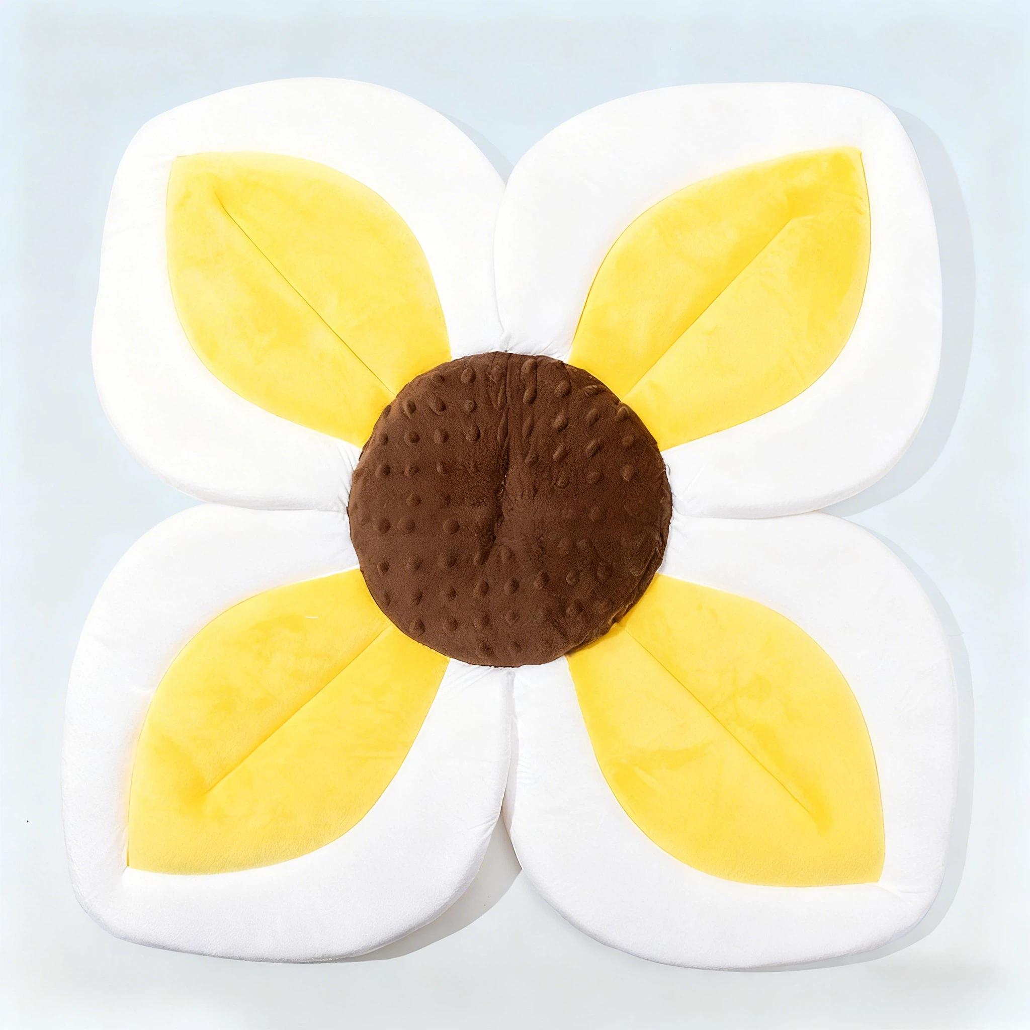 Детский декоративный матрасик для ванны - Складные принадлежности для ванной - Детский коврик для ванной - Подушечка для купания ребенка - Подушечка для купания в виде лепестков 80cm