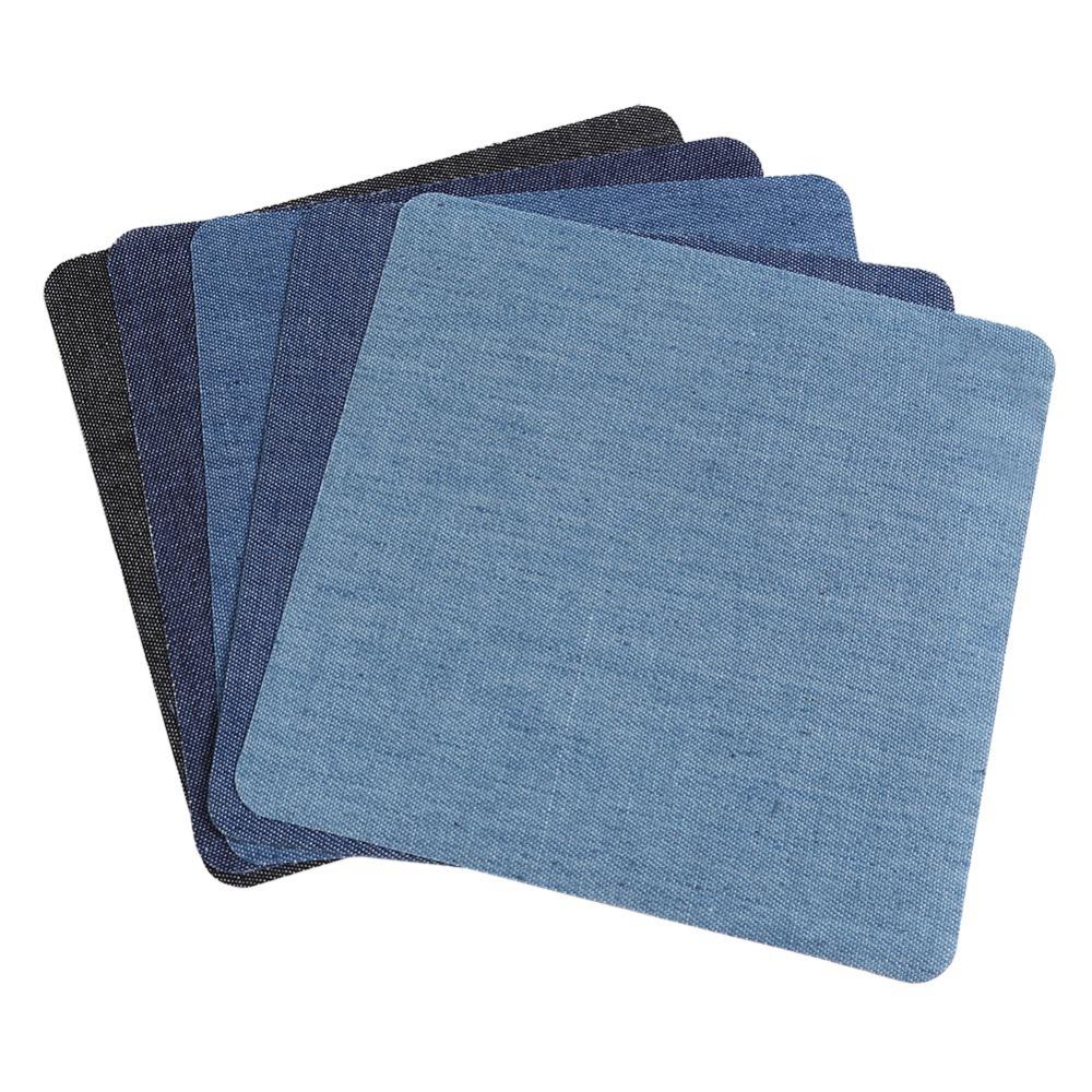 25PCS Blue Cloth Patches Denim Sewing Patches Decoration Set Repair Patches  Home Use