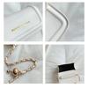 Mini Faux Leather Chain Shoulder Bag for Women, Small Square Phone Crossbody Purse, Compact Fashion Handbag