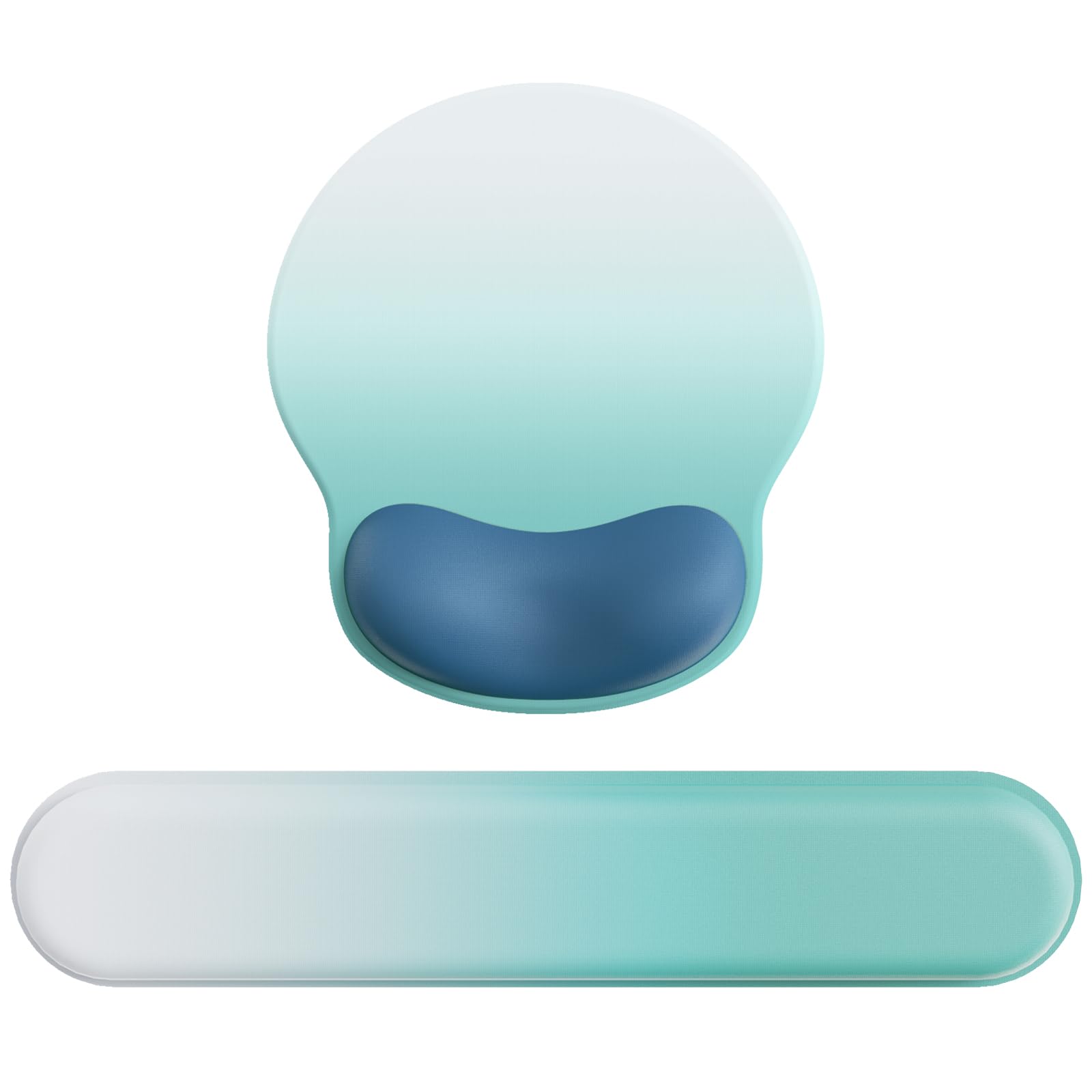 

Коврик для мыши Laborio со встроенной эргономичной подставкой для запястья, (Градиентный бело-голубой набор)