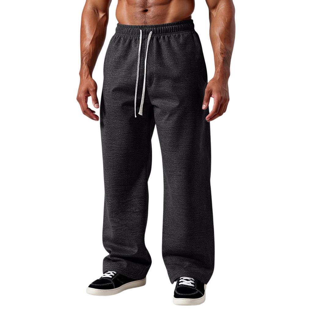 Men Outdoor Casual Loose Breathable Pants Solid Color