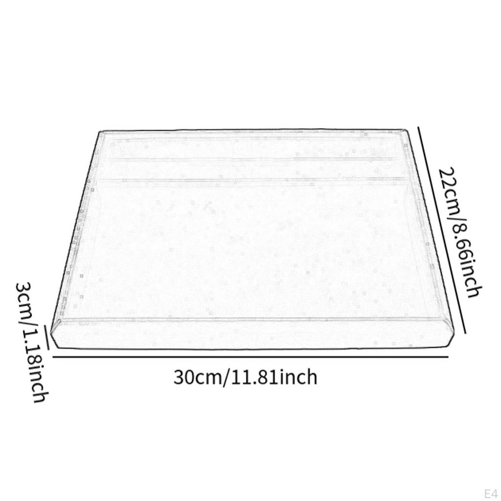 Jewelry Display Tray Necklace Bracelet Showcase Display,Elegant,Empty Plate Holder for