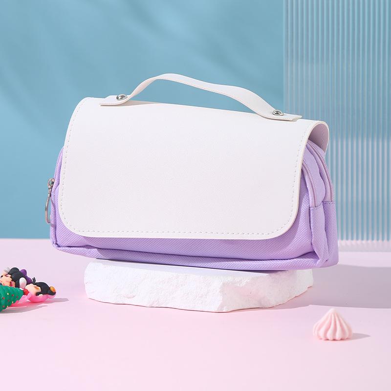 

Пенал для начальной школы для женщин 2025 новая модель, пенал для средней школы, пенал для средней школы, пенал для средней школы 22*11cm фиолетовый