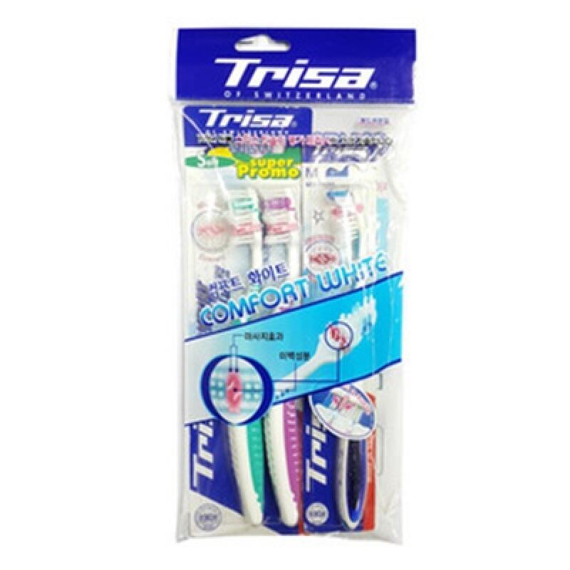 TRISA Comfort White Toothbrush 3-pack