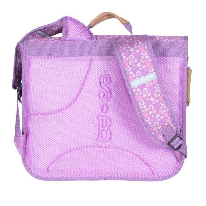 Cartable - STALLA BIANCA - FLOWERS - 38 cm - Violet - Fille