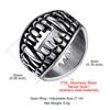 Stainless Steel Double Sides Teeth Rings for Man Woman Manmade Vintage Effect Size 7-14 Gothic Punk Cool Jewelry Gift