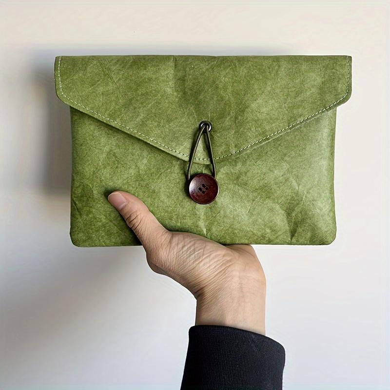 

1pc Women s Clutch Bag - Stylish File Bag, Bill Business Gift Organizer Bag for Casual Outings оливковое зеленый