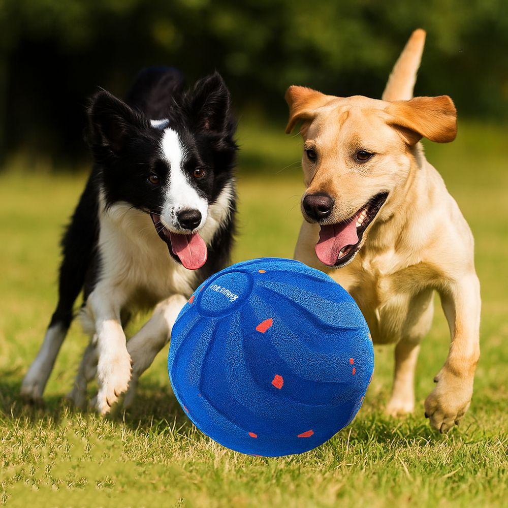 USB Rechargeable Smart Dog Toy Ball Bite Resistant Dog Bouncing Ball  Puppy Training