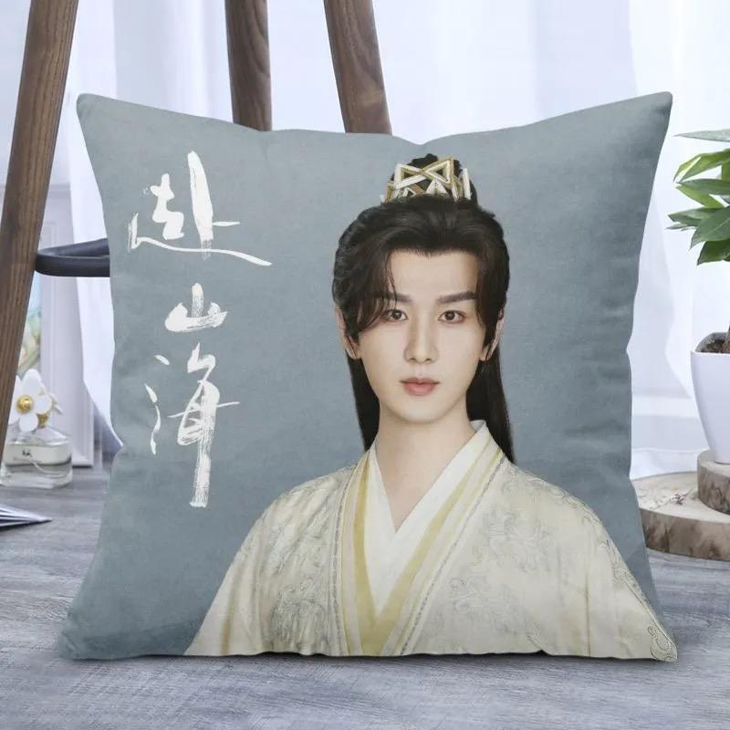 Cheng Yi Dubbelsidigt Tryckt Kuddfodral TV Legenden Resa Xiao Qiushui Li Chenzhou Dramabilder Heminredning Kuddfodral