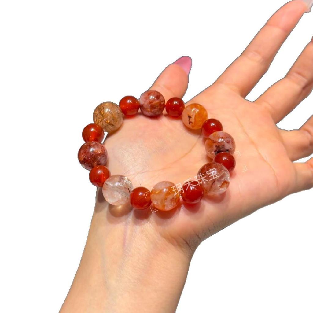 Xihuo Red & Yellow Tiger Eye Crystal Bracelet - Perfect Gift for Girlfriend or Best Friend