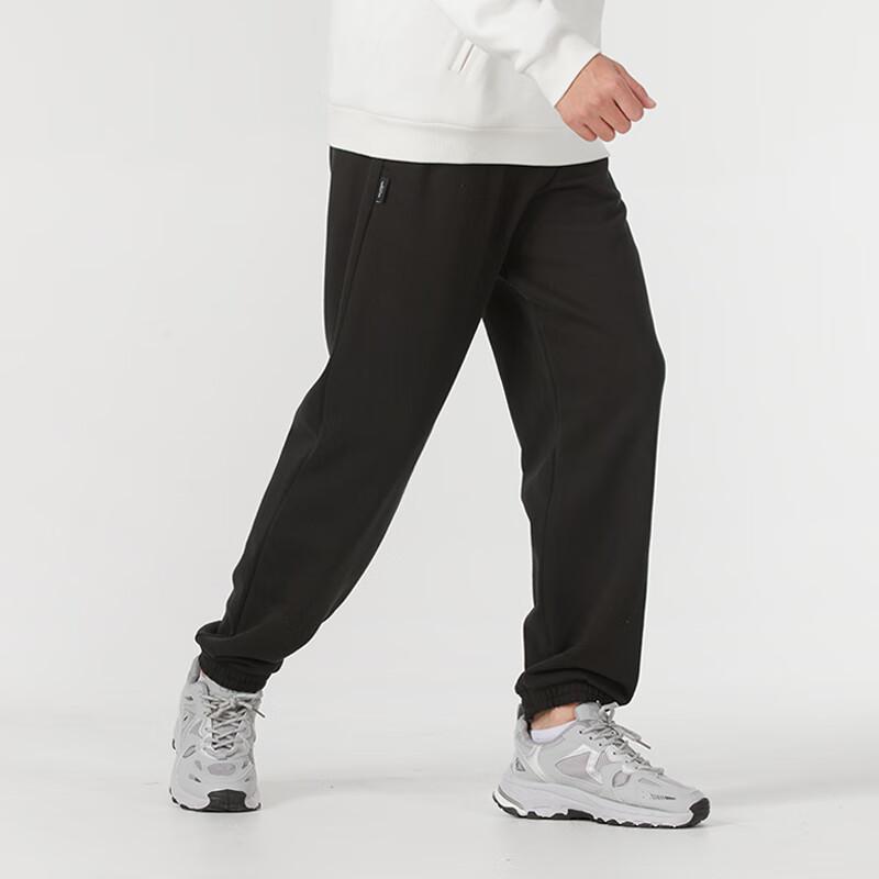 Puma Logo Embroidered Drawstring Cuffed Casual Pants Men bottoms Black 630948-01