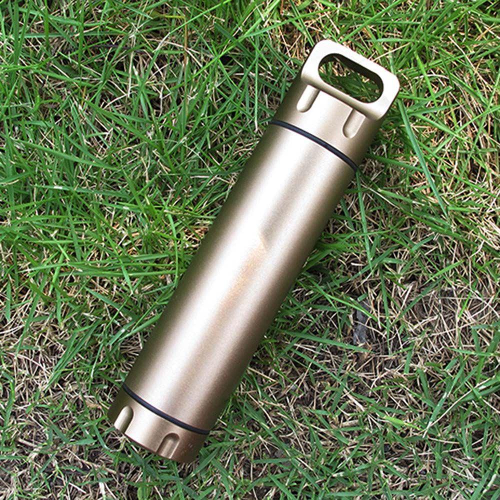 Pocket Dry Bottle Capsule Container Pill Box Waterproof Sealed Tank Emergency Capsule Bottle