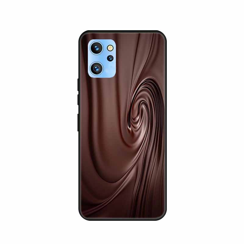 Etui do telefonu Umidigi A13 Pro 2022 Kwiaty Czarny Silikonowy Tylny Pokrowiec Miękki Pokrowiec TPU Do Umidigi A13S Etui A 13 S Coque Funda Torba