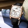 Top Neue Uhr Herren Hollow Sun Moon Star Morning Automatik Mechanisch Wasserdicht Leuchtend Herren Armbanduhr