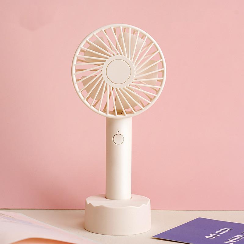 

Маленький портативный ручной мини-вентилятор с USB-подзарядкой и бесщеточным двигателем белый