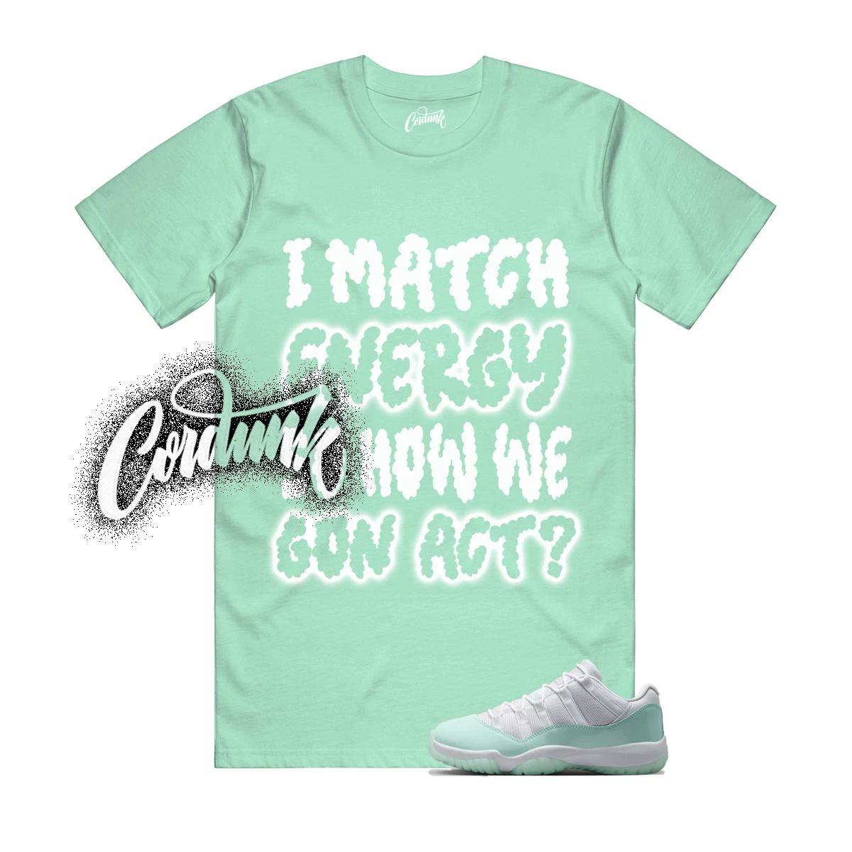 11 Igloo White Mint Green T Shirt Match MATCH 4XL