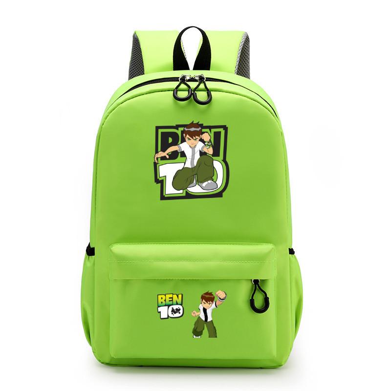 Ben 10 Kids School Backpack With Breathable Lightweight Polyester For Middle School Students