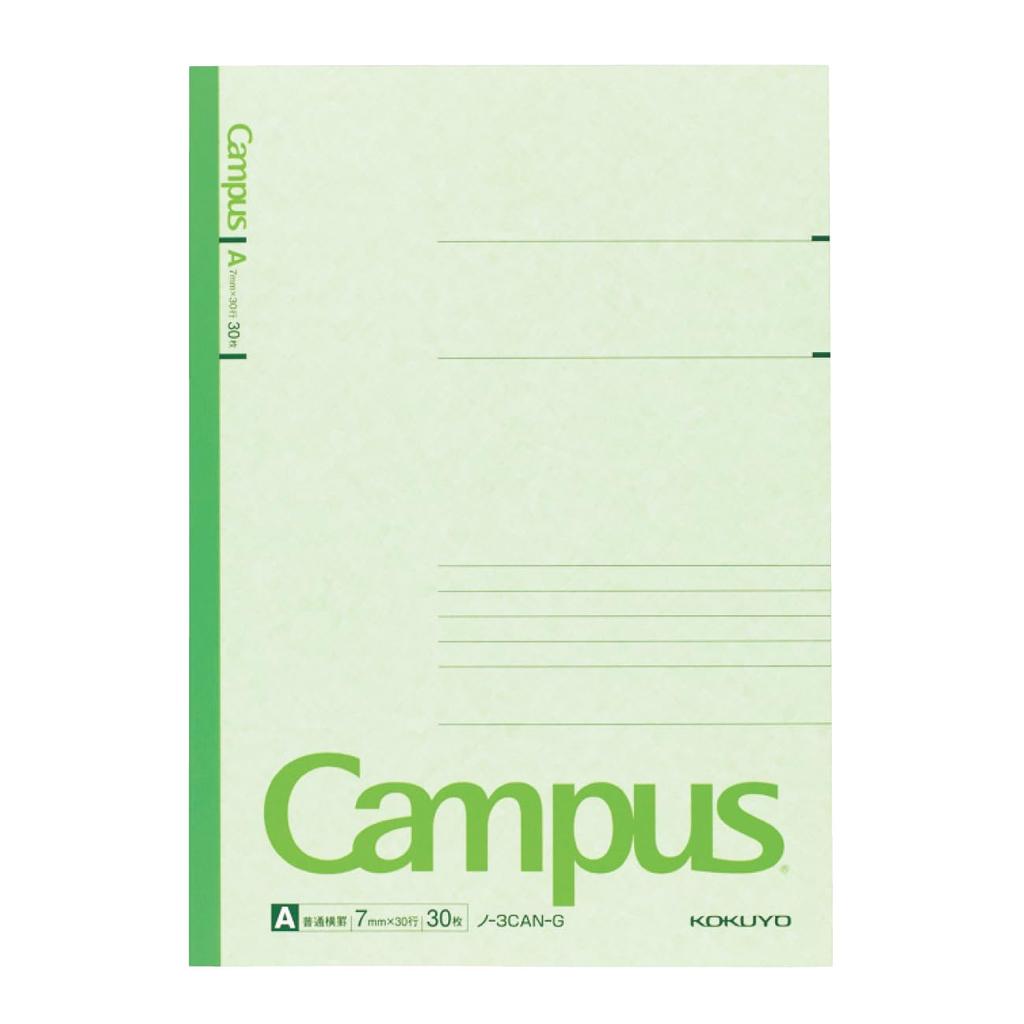 Kokuyo Campus 30 Notebook, 5-Pack, 5-Color Assortment, B5, A-Ruled, Sheets, No-3CANX5